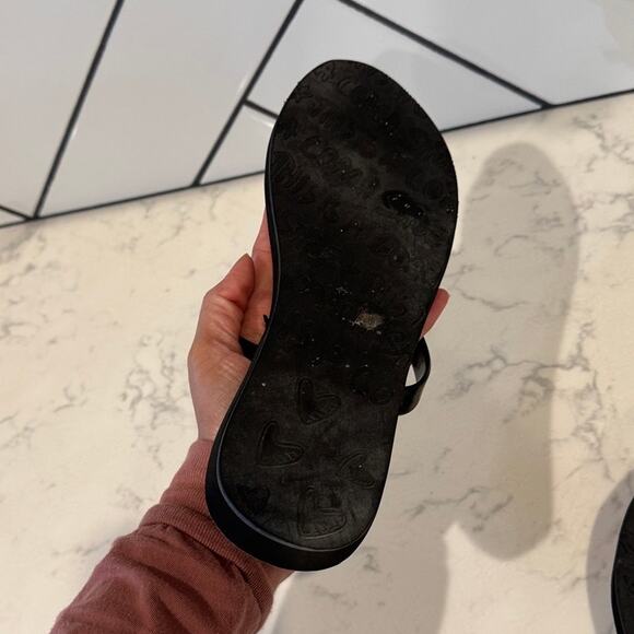 Coach Kasey Signature Poppy Print Jelly Flip Flop Sandals size 10 Y2K baddie - Picture 11 of 13